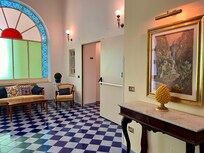 Hallway. Decor is so pretty