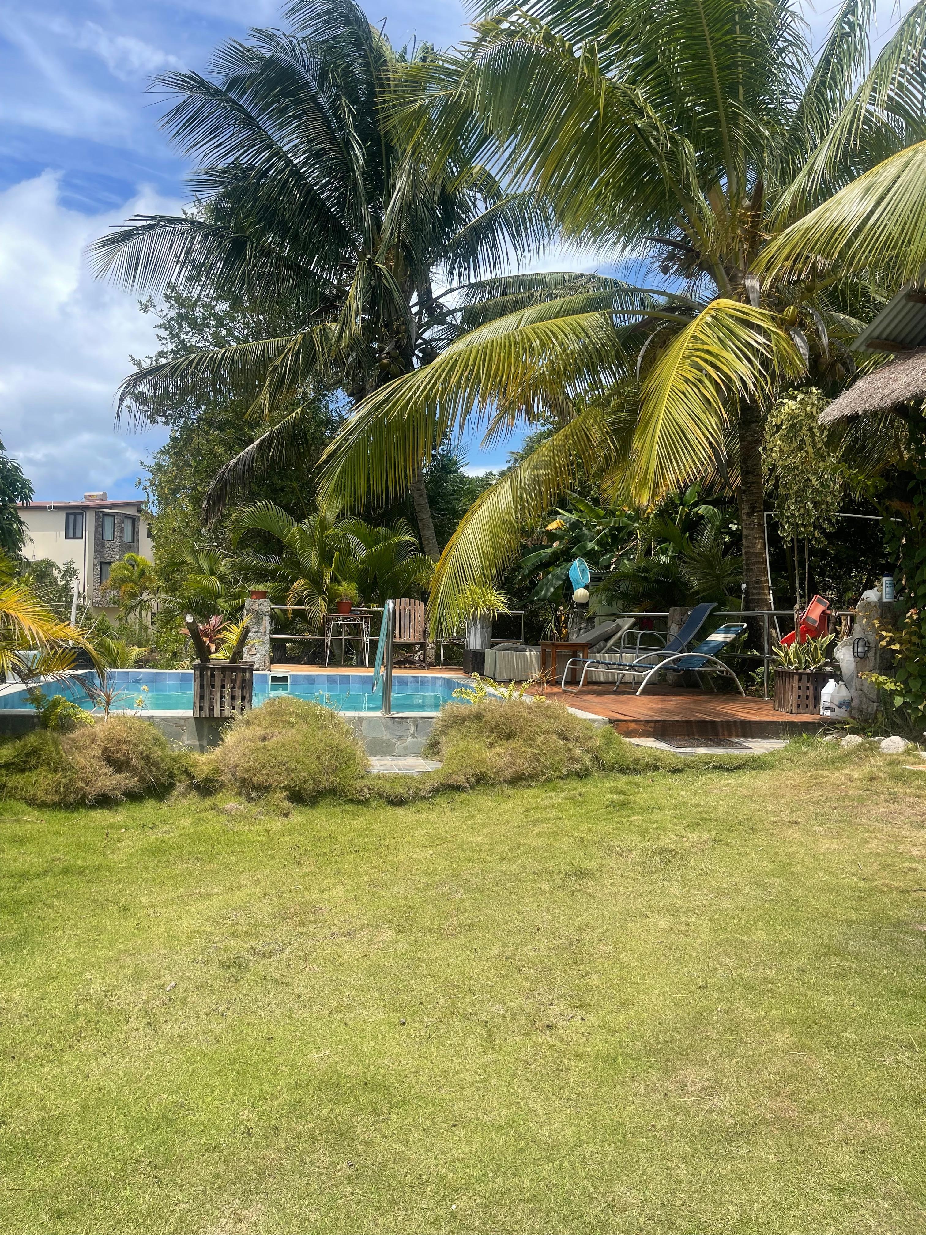Pool from front of property