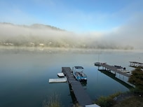 Misty morning sunrise