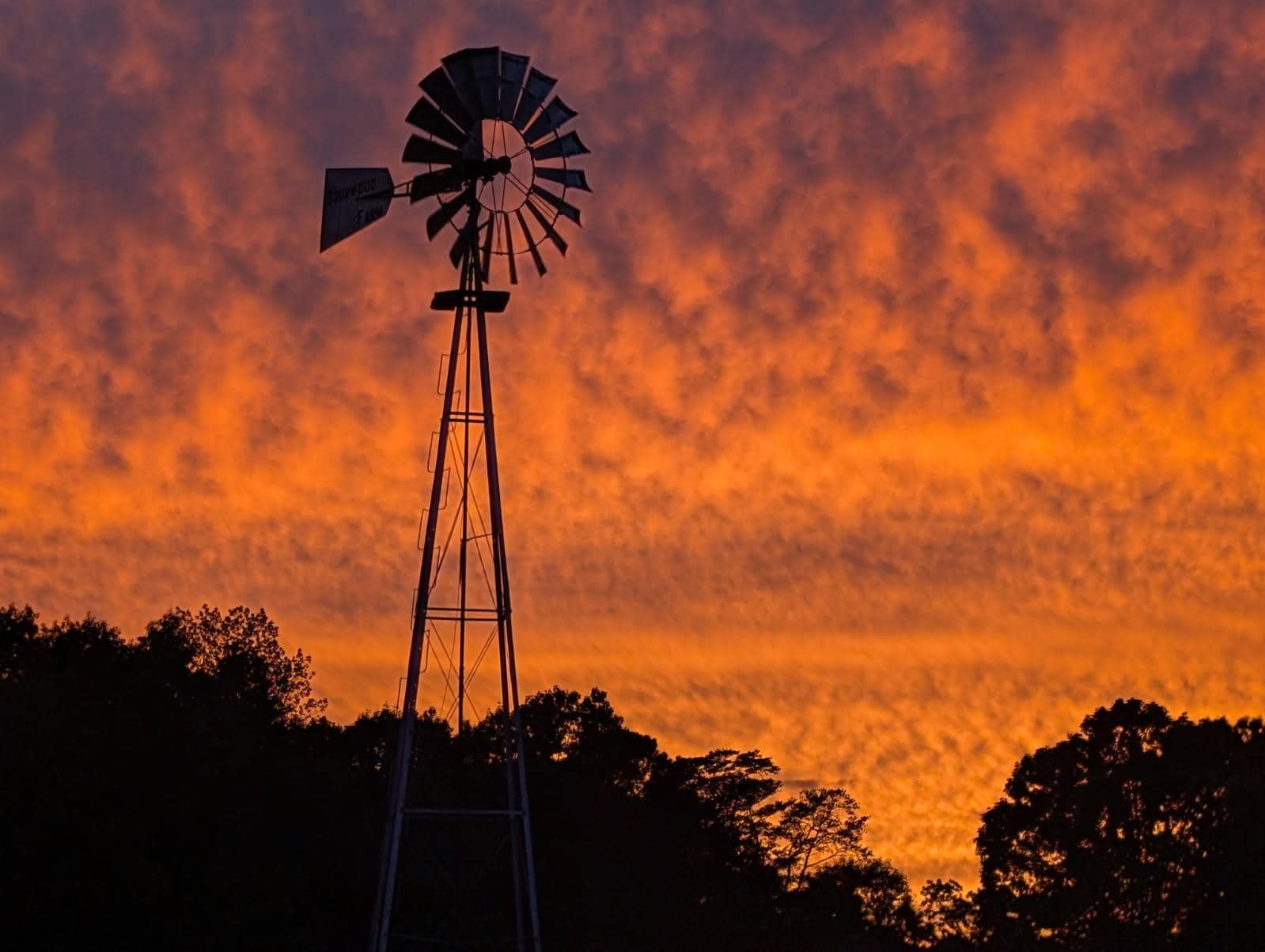Sunset at the cabin.