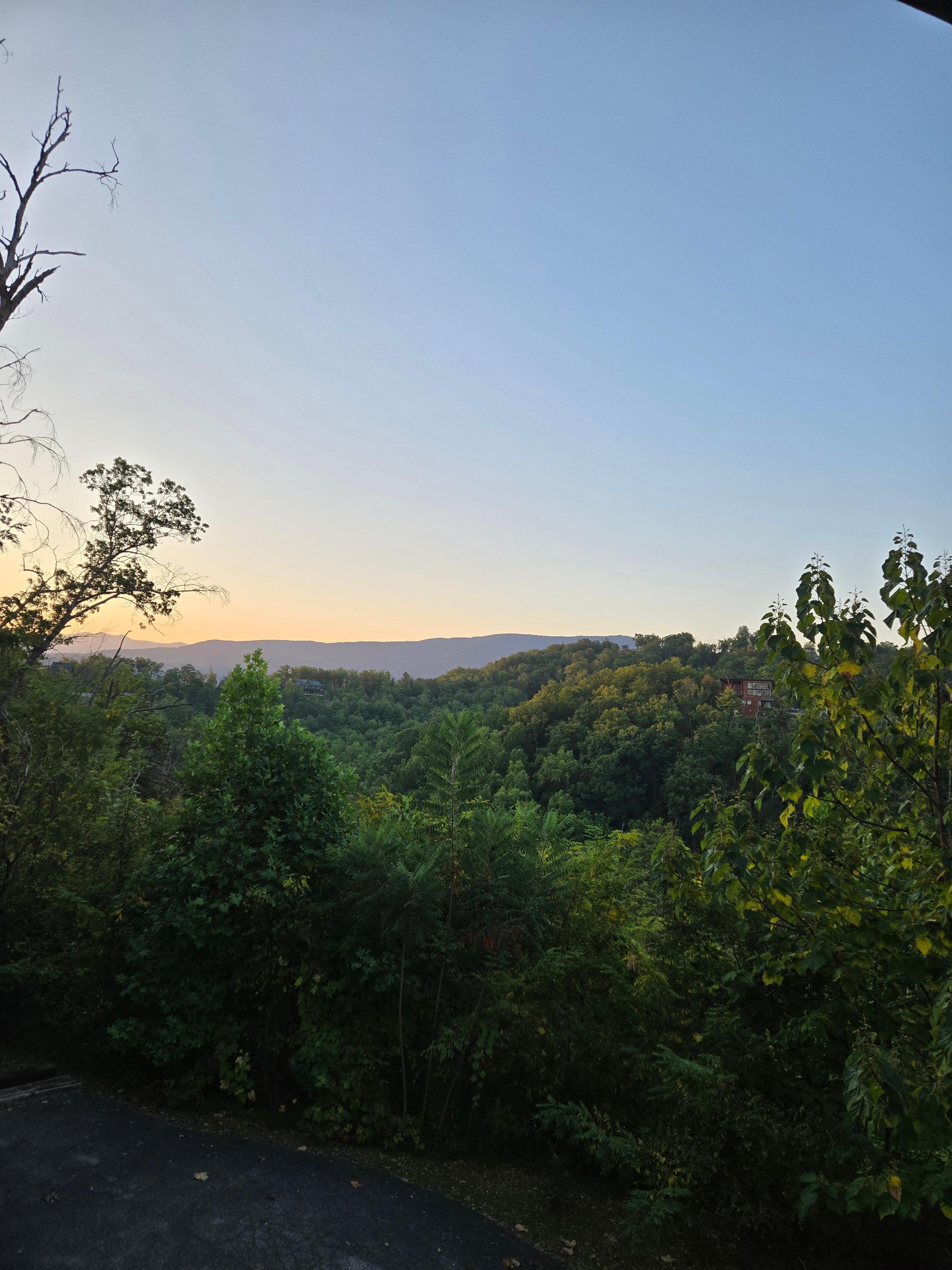 The view from the upstairs balcony 😍 