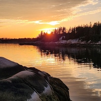 Sunset at Sand beach