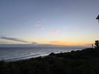 View of the beach from the home