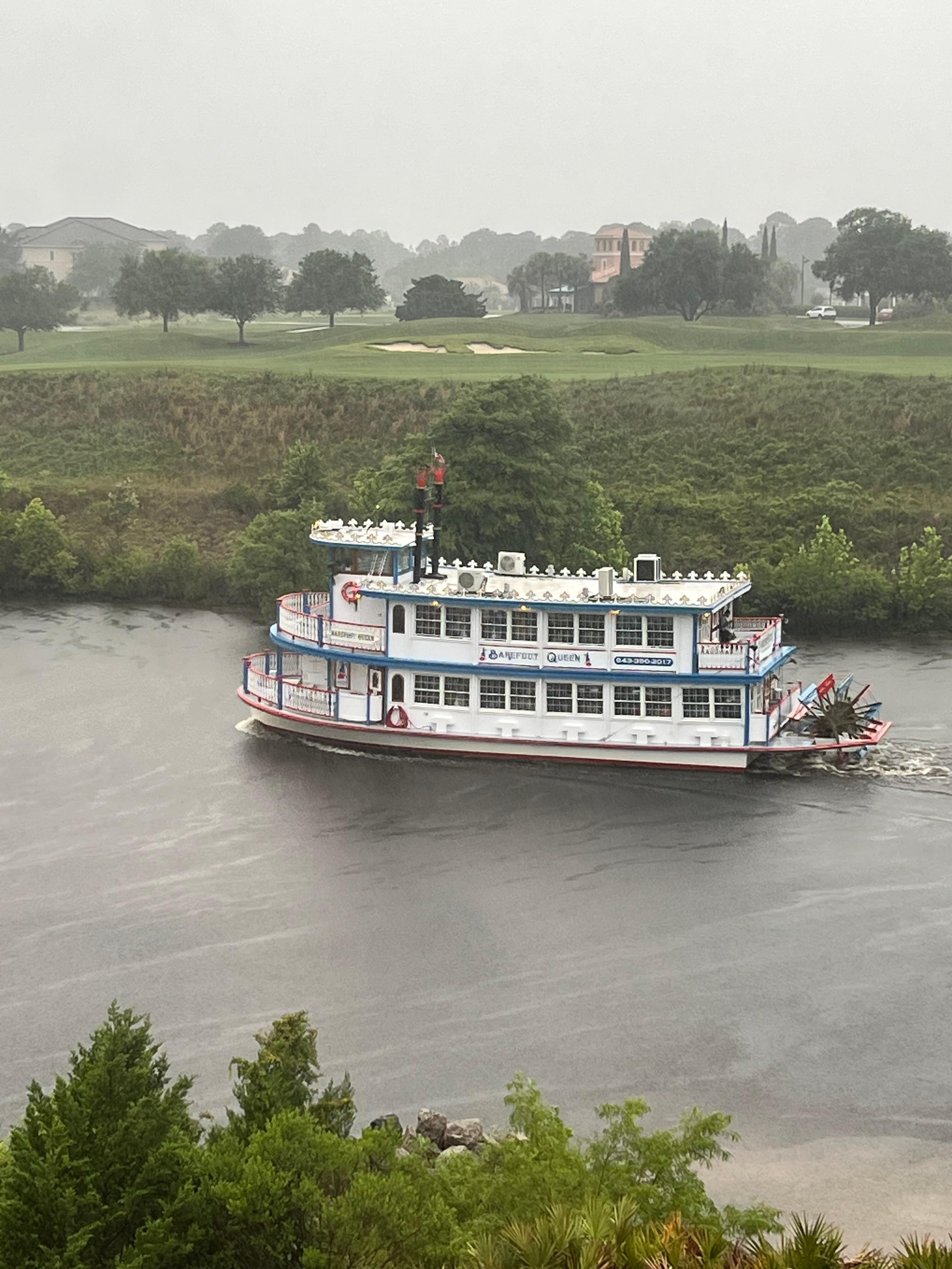 “Barefoot Queen”Riverboat from the Living Room Window