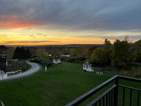 View from balcony of room.