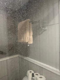 Shower doors “after” cleaning