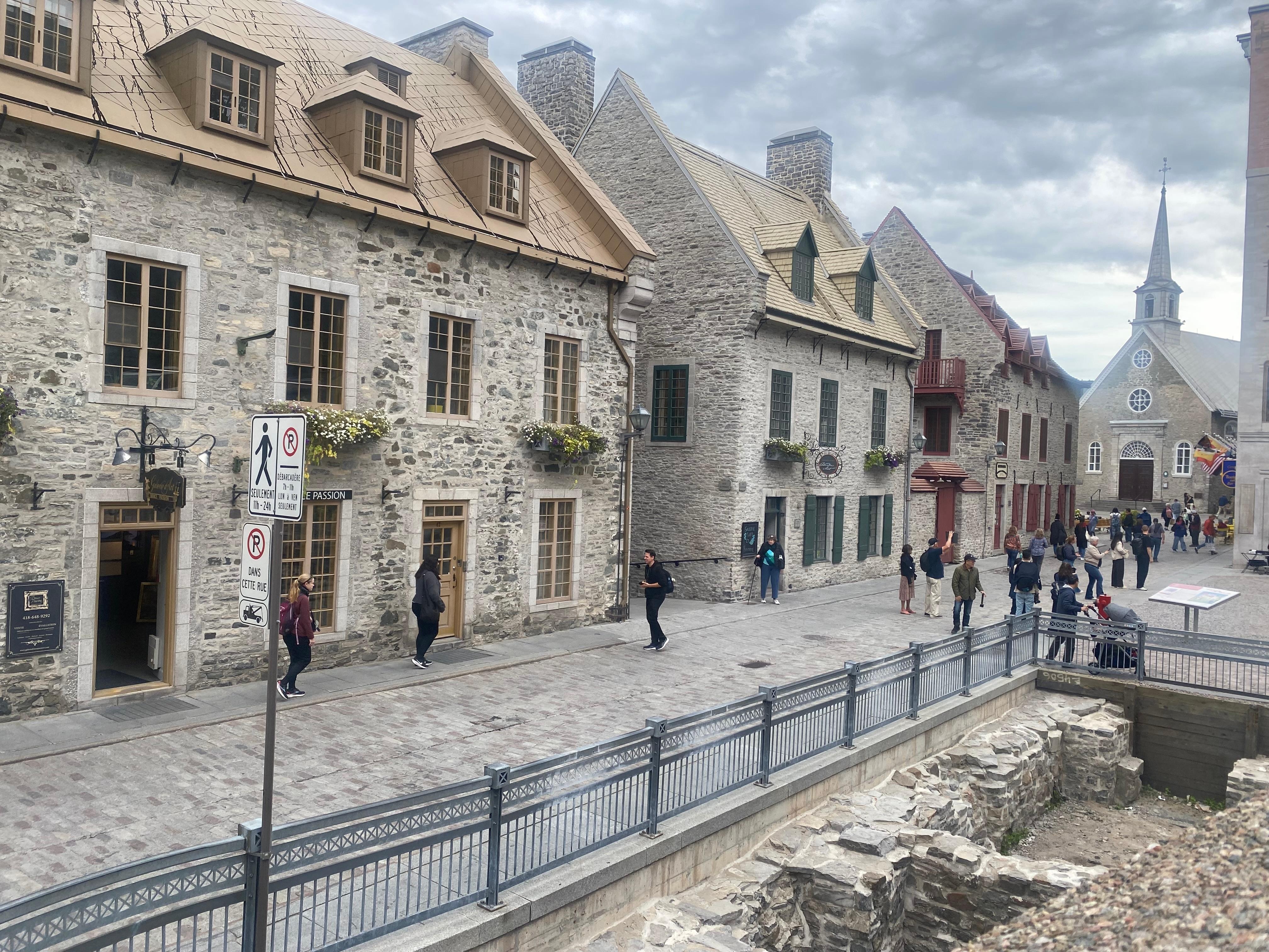 Typical architecture in Old Town, Quebec City.  
