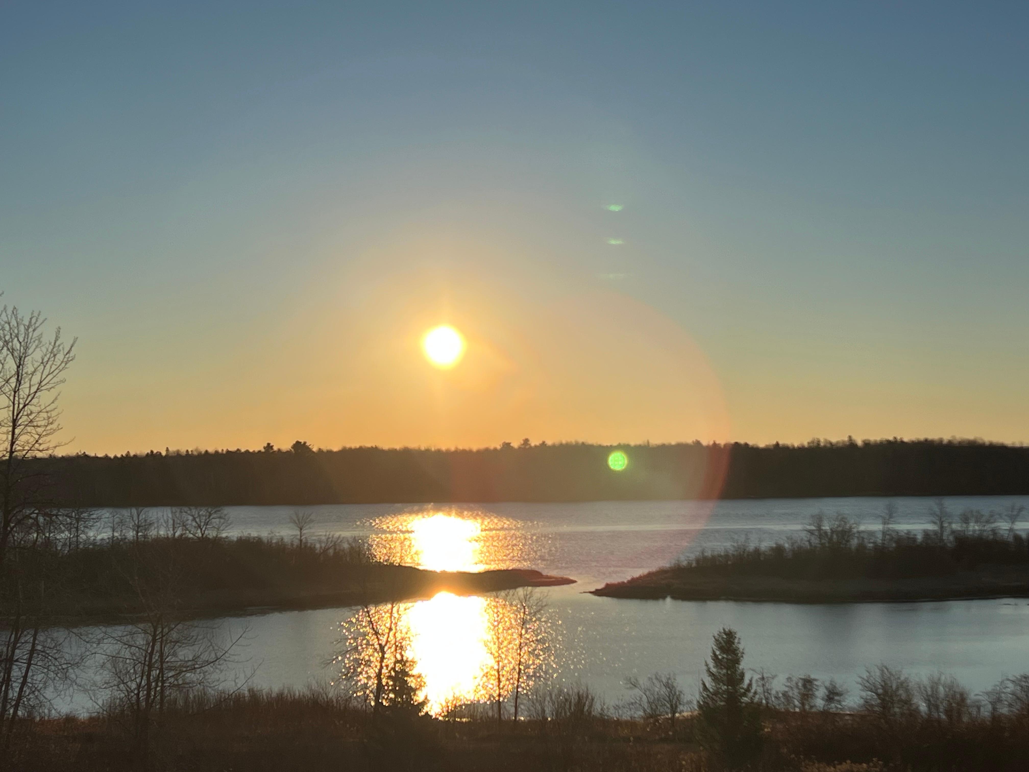 View from the living room window/deck. 