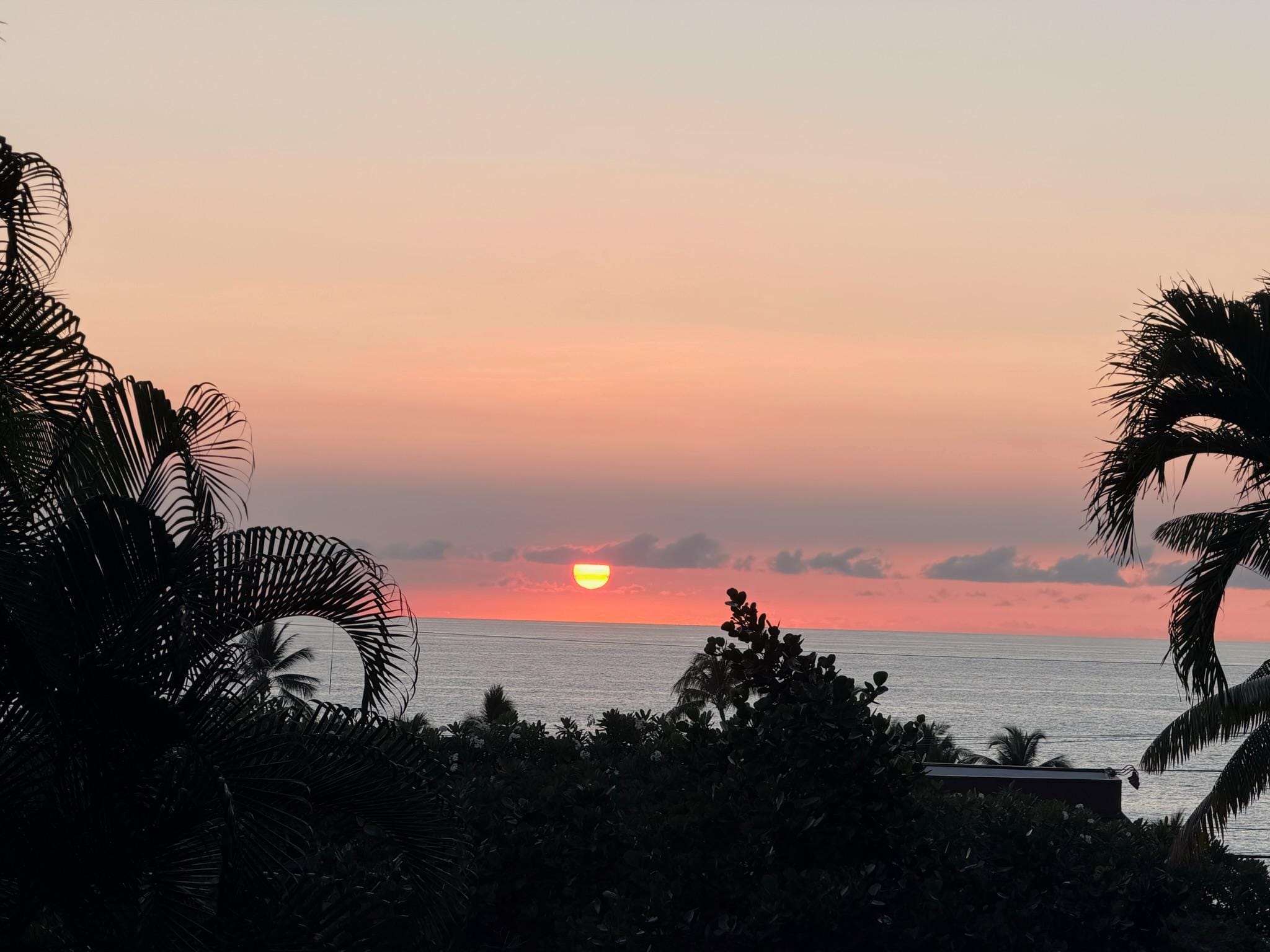 Sunset on the lanai