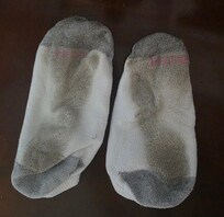 The socks I brought home after one day in the hotel.