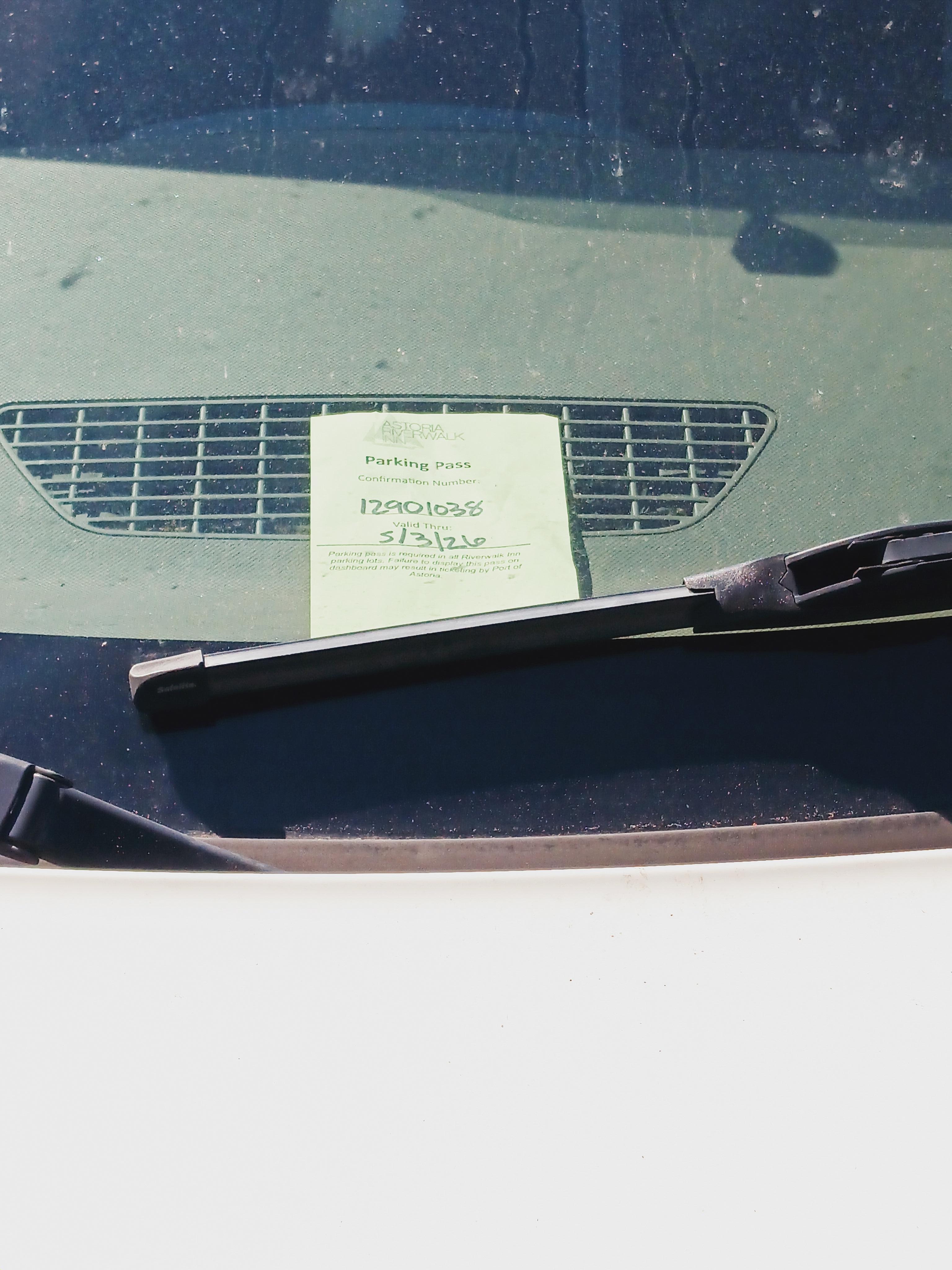 My parking pass