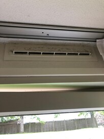 Dirty above air vent