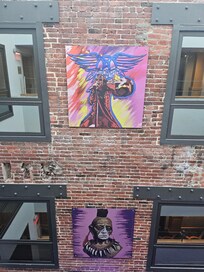 Cool artwork in the hallways