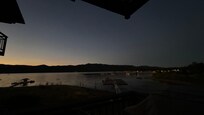 Twilight over the lake in July