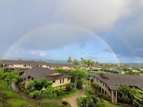 Morning rainbows.