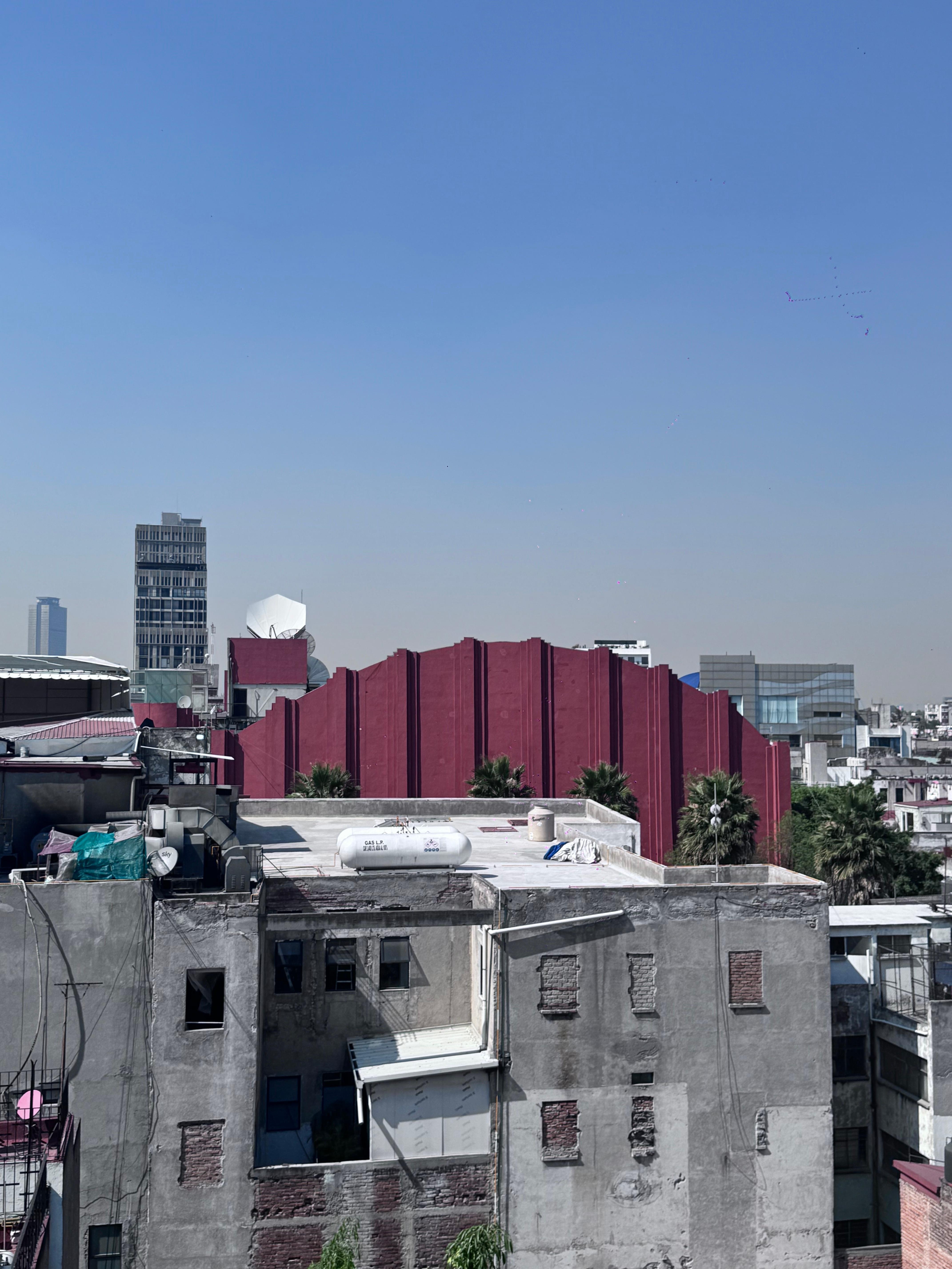 view from the bedroom terrace. 