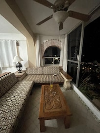 Sitting room at night