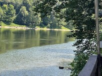 View of the river from the patio