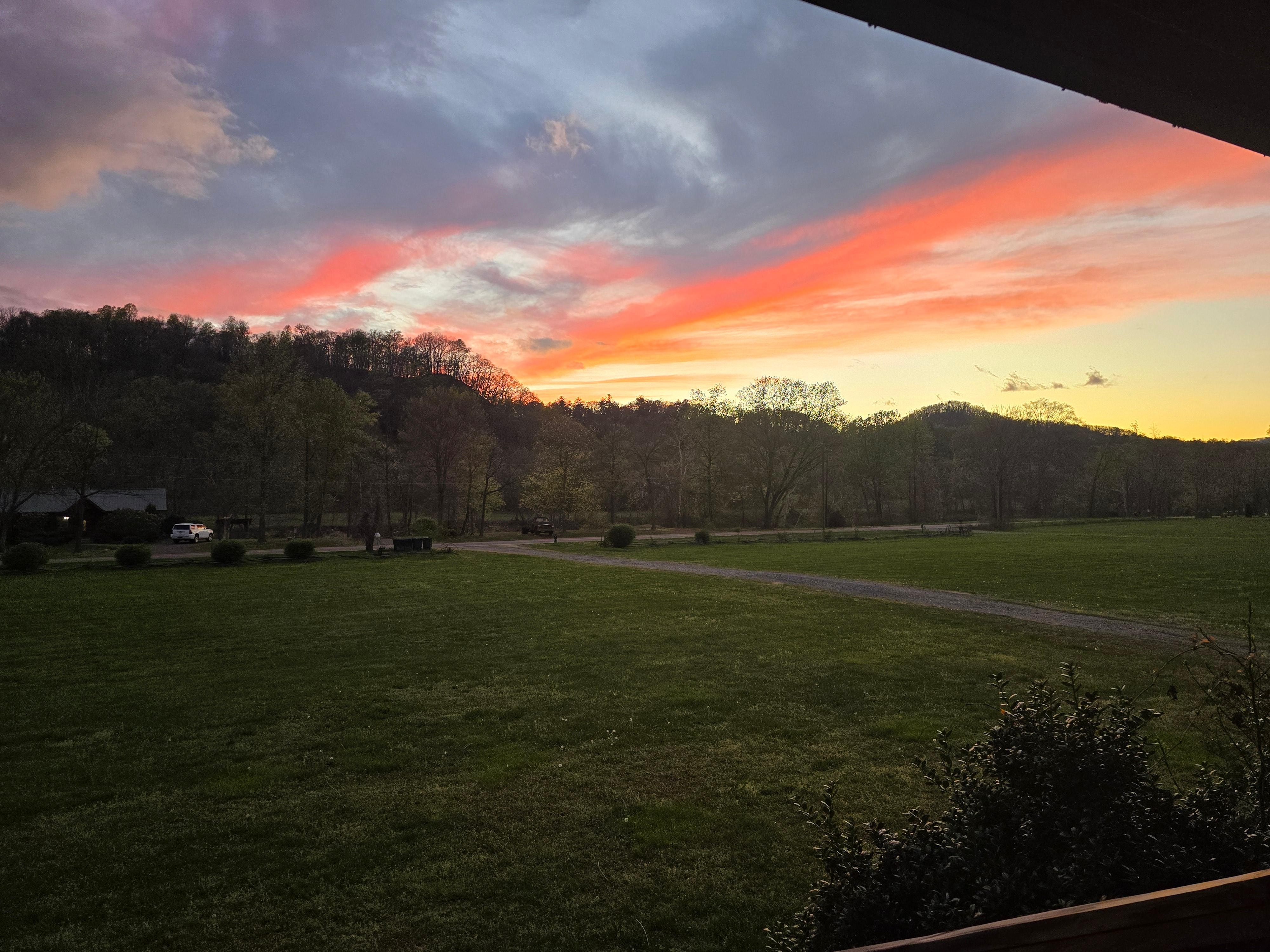 View from the front porch. 
