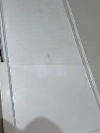 Stains and dirt on shower floor