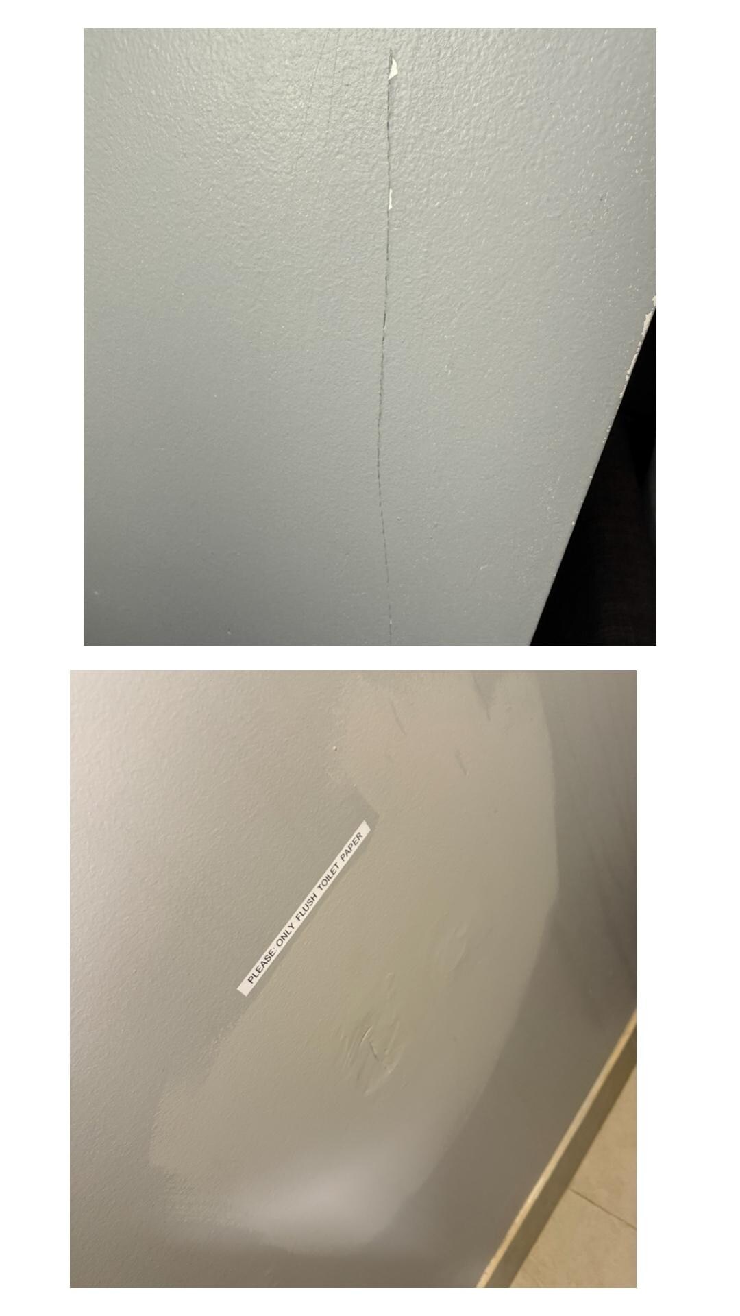 Scratches and wall paint