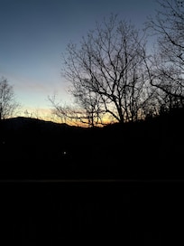 Sunset from the cabin.