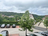 Foto vom Balkon aus, Romantikzimmer