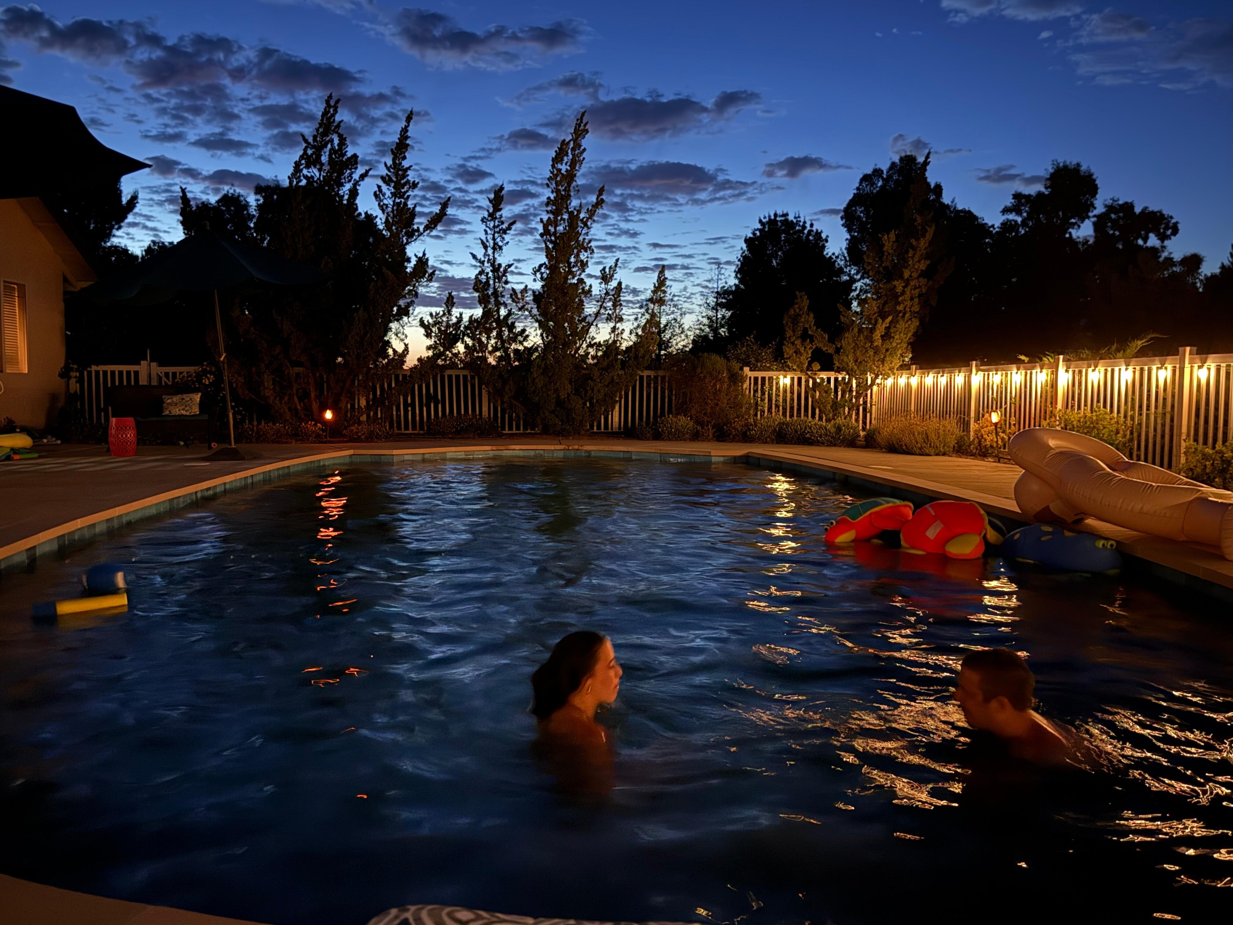 Night swimming!