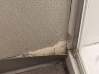 damage in bathroom