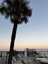 Dinner on the pool deck using the grills on site.