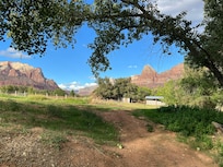 View out our patio door