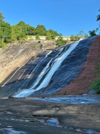 Short walk down to the falls from the condo