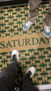 They change the lift carpet everyday! :)