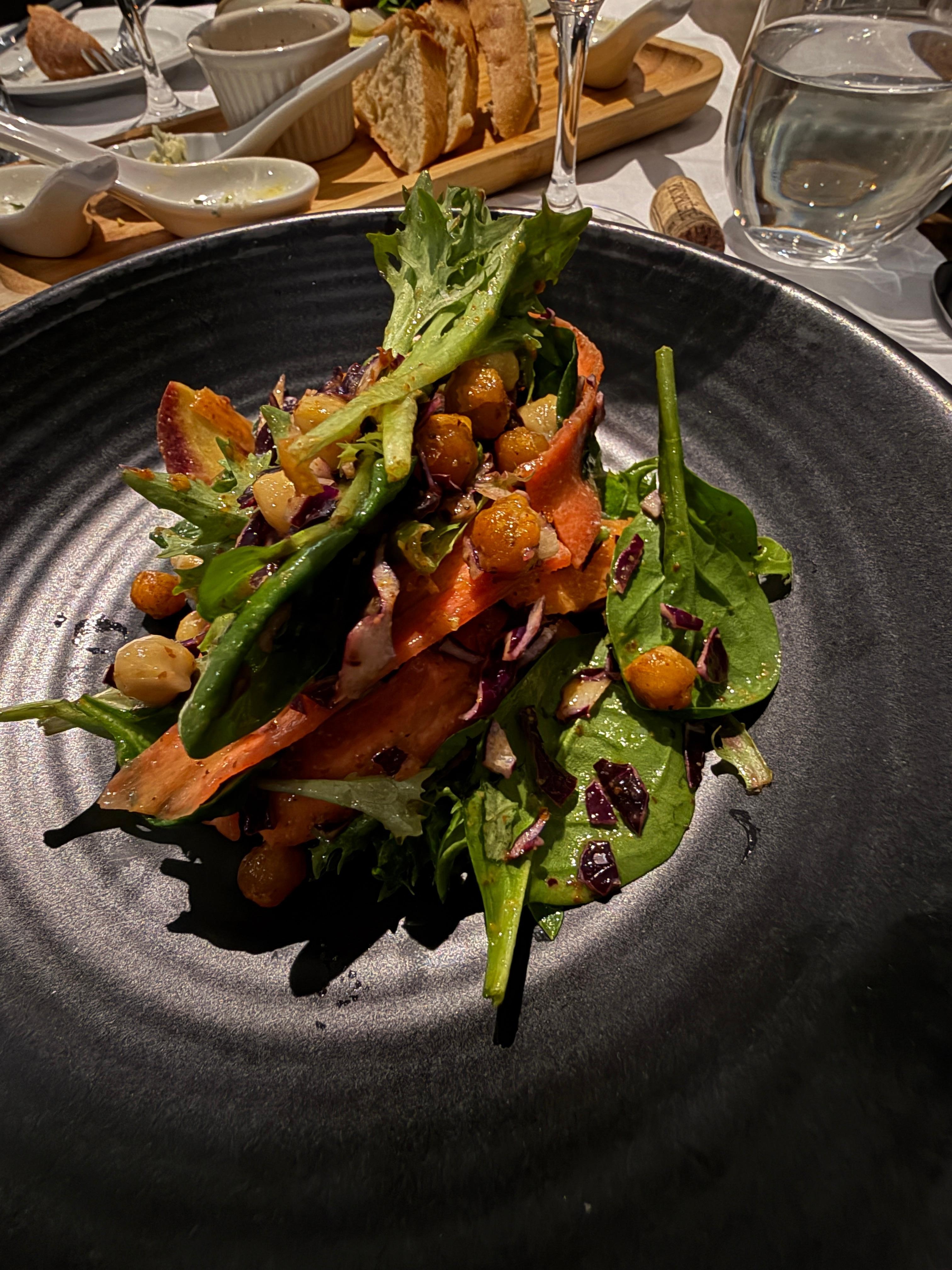 Winter salad at bistro 