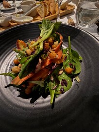 Winter salad at bistro