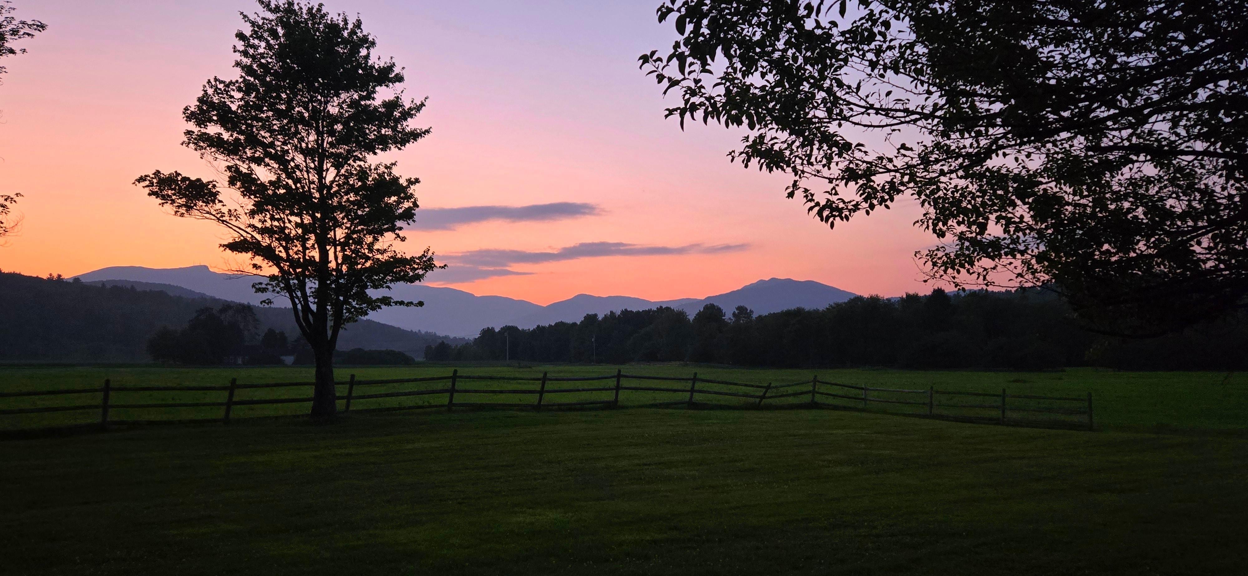 Sunset from the deck