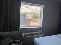 Vom Zimmer ein Blick auf das AT&T Stadium