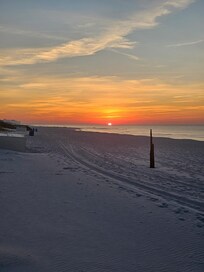 Sunrise from the walkway right off the condo patio