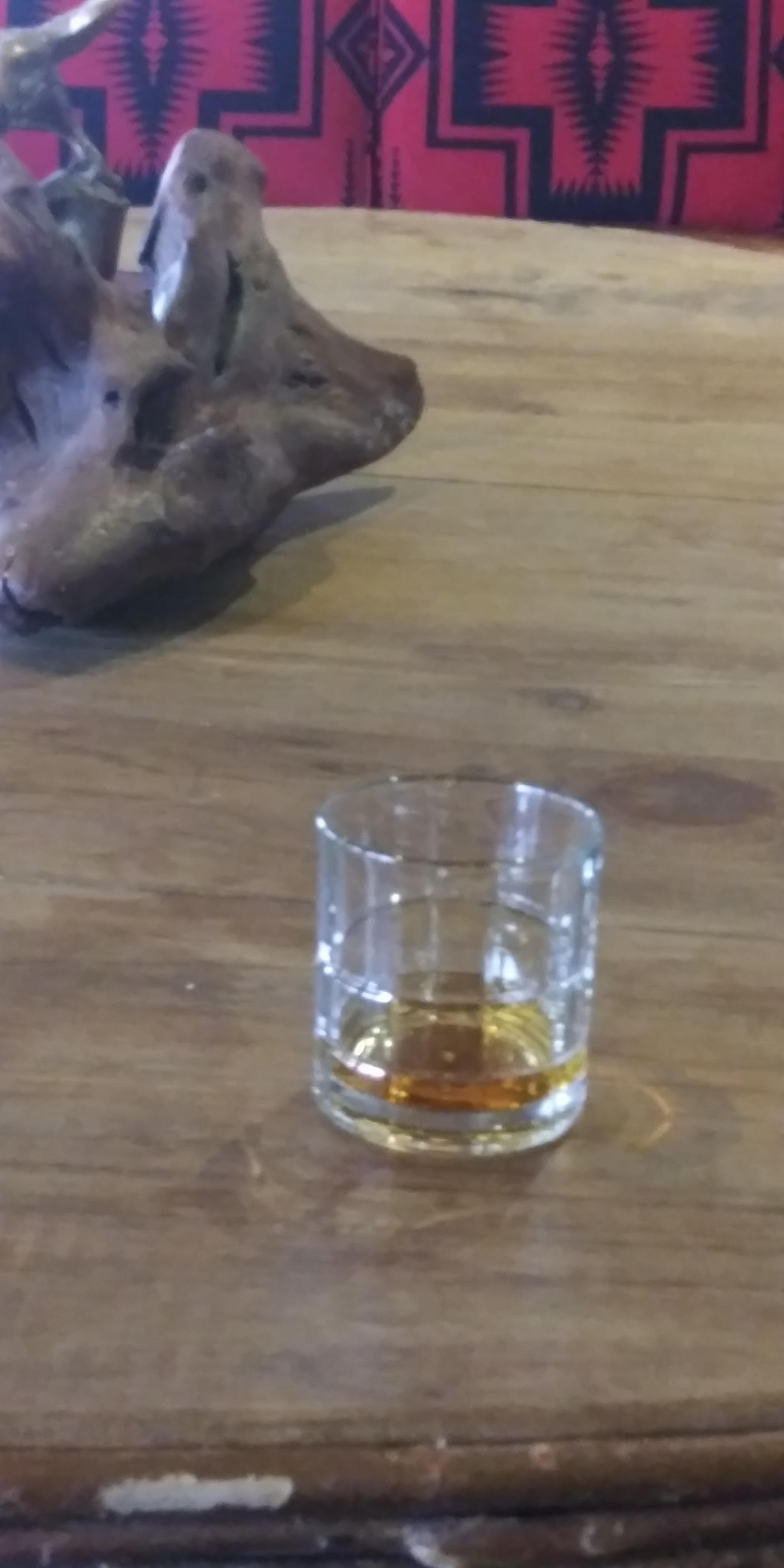 A welcome bourbon after a day skiing.