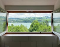 Blick aus dem Badezimmer