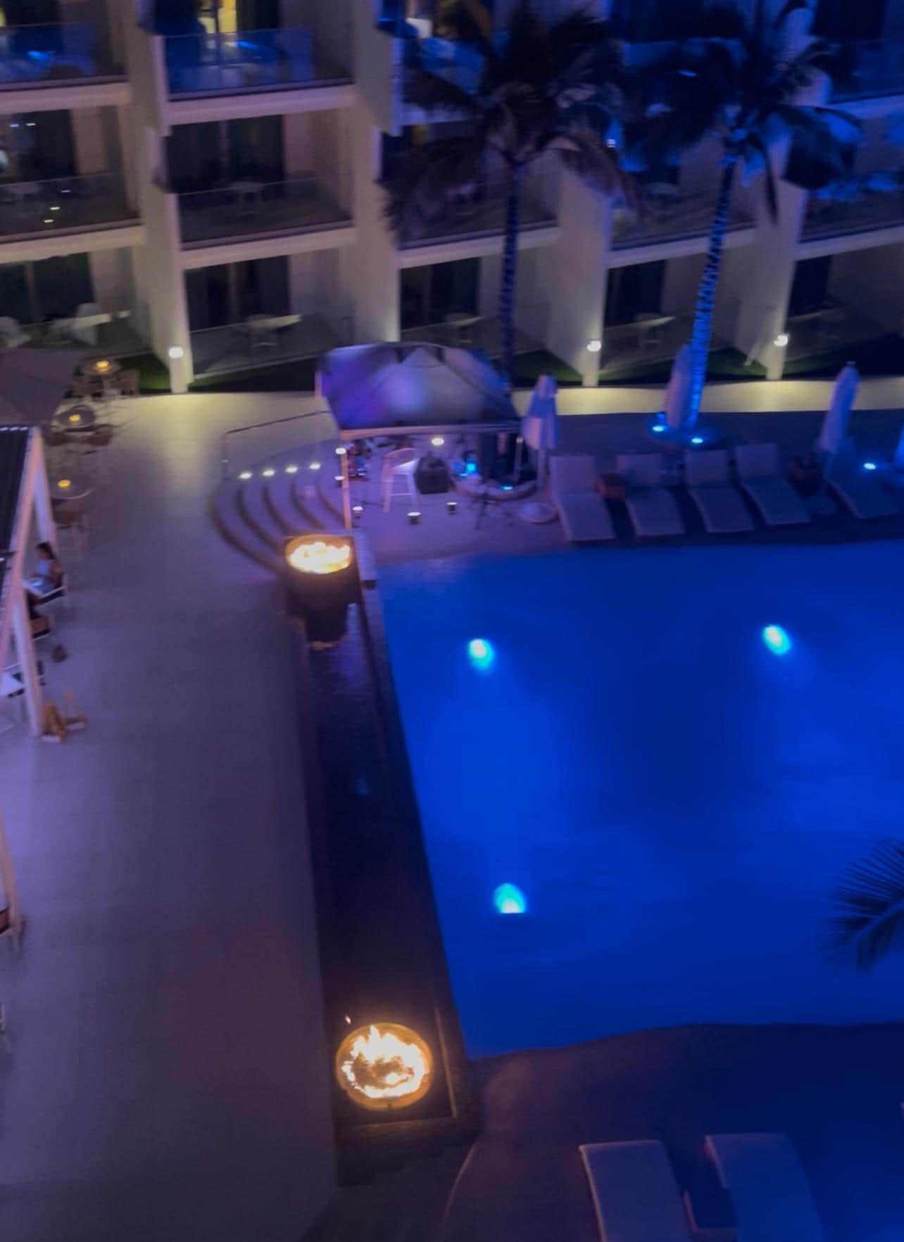 The view from the balcony