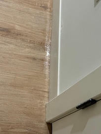 Water leaking down the wall