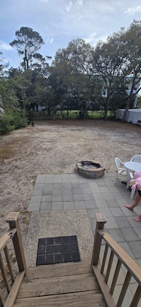 Large private fenced in yard.