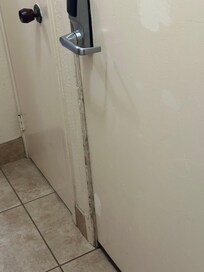 Nasty dirty line all the doors and molding