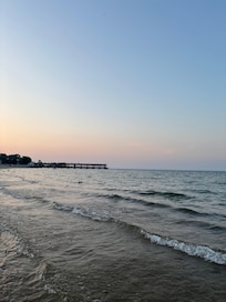 Early morning to the east.