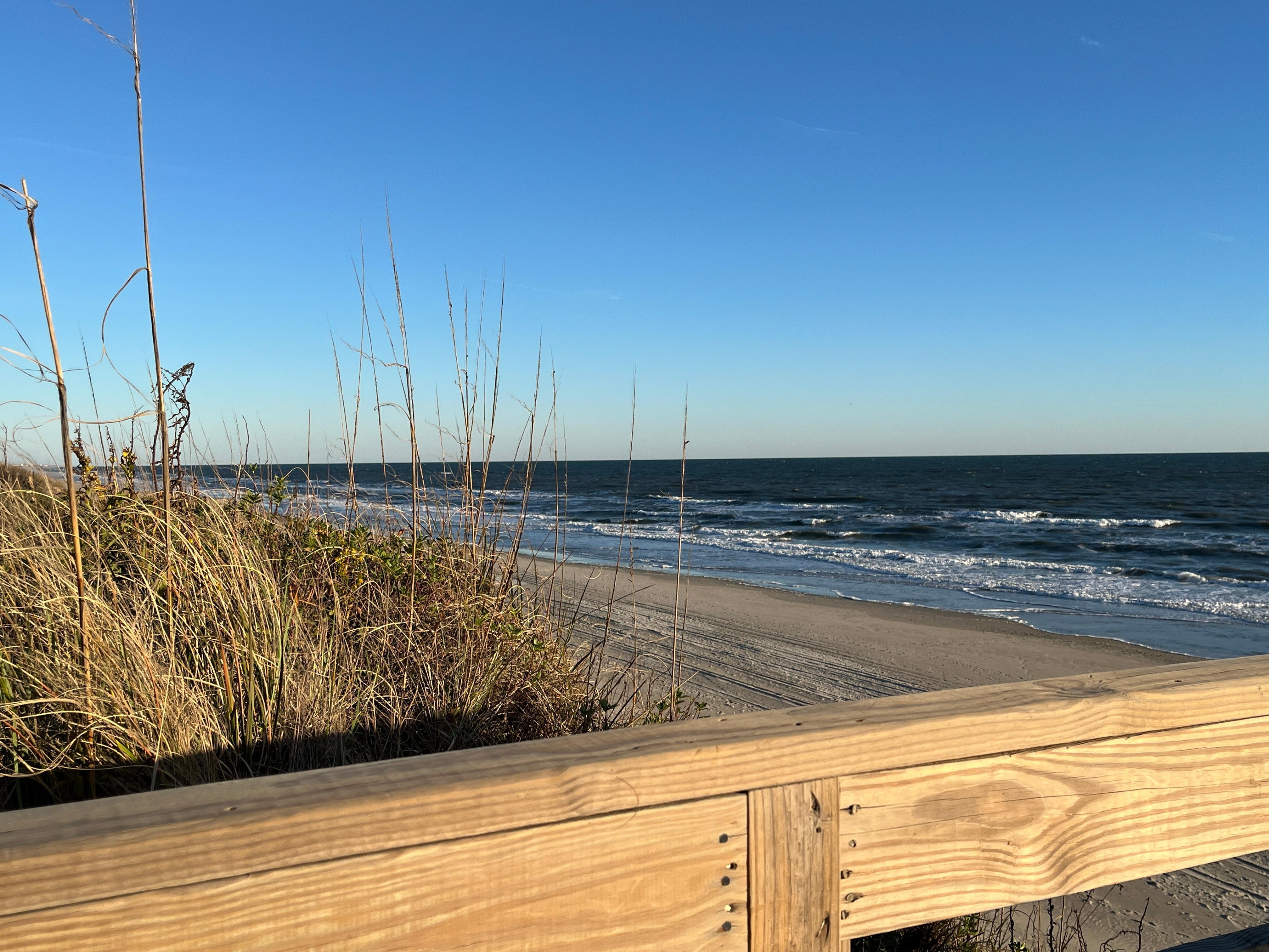 Taken from the walkway to the beach. 