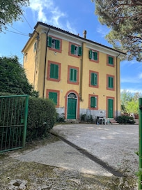 One of the homes on the property.