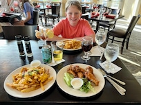 Flamingo Restaurant inside the hotel. Food and service were top notch!