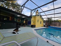 The pool and that wonderful little sitting area that was undercover that we sat at each day