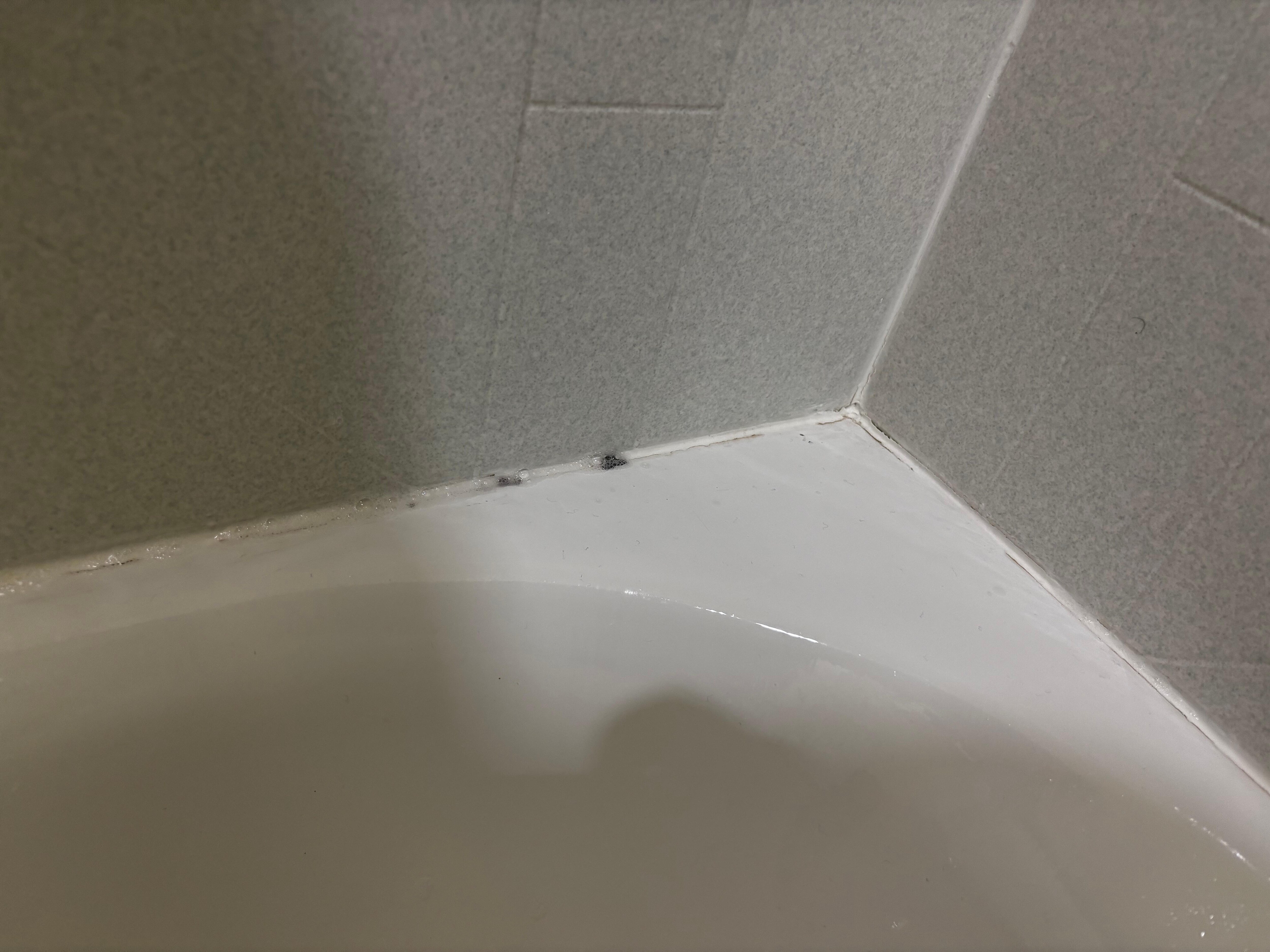 Mold/mildew near the tub